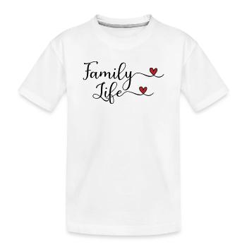 Familie - Kinder Premium Bio T-Shirt - Weiß - Vorne