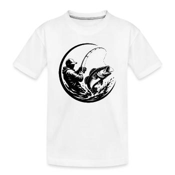 Angler - Kinder Premium Bio T-Shirt - Weiß - Vorne