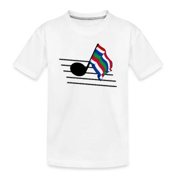 Schier Music Flag – Insel-Vibes - Kinder Premium Bio T-Shirt - Weiß - Vorne