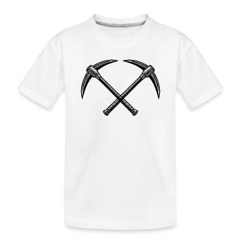 Pioches croisées - T-shirt bio Premium Enfant - blanc - Devant