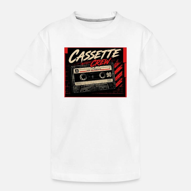 Cassette_Crew_-_Side_B_Vorever - Kinder Premium Bio T-Shirt - Weiß