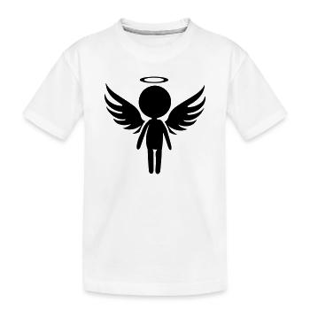 Symbole de l’ange - T-shirt bio Premium Enfant - blanc - Devant