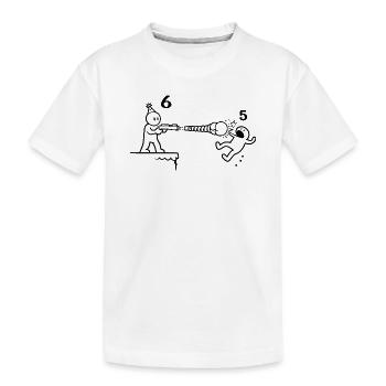 Fête du 6e anniversaire cadeau du garçon du 6e anniversaire - T-shirt bio Premium Enfant - blanc - Devant