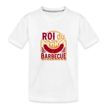 Roi du Barbecue - T-shirt bio Premium Enfant - blanc - Devant