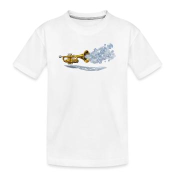 Éclatement en laiton aqua - T-shirt bio Premium Enfant - blanc - Devant