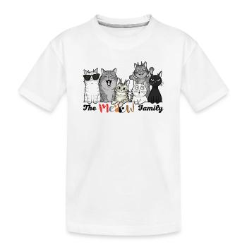 La Tribu des Chats Joyeux - T-shirt bio Premium Enfant - blanc - Devant