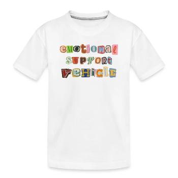 Véhicule de soutien émotionnel - T-shirt bio Premium Enfant - blanc - Devant