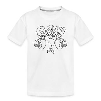 Sirènes - T-shirt bio Premium Enfant - blanc - Devant