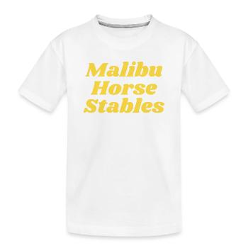 Écuries de Malibu - T-shirt bio Premium Enfant - blanc - Devant