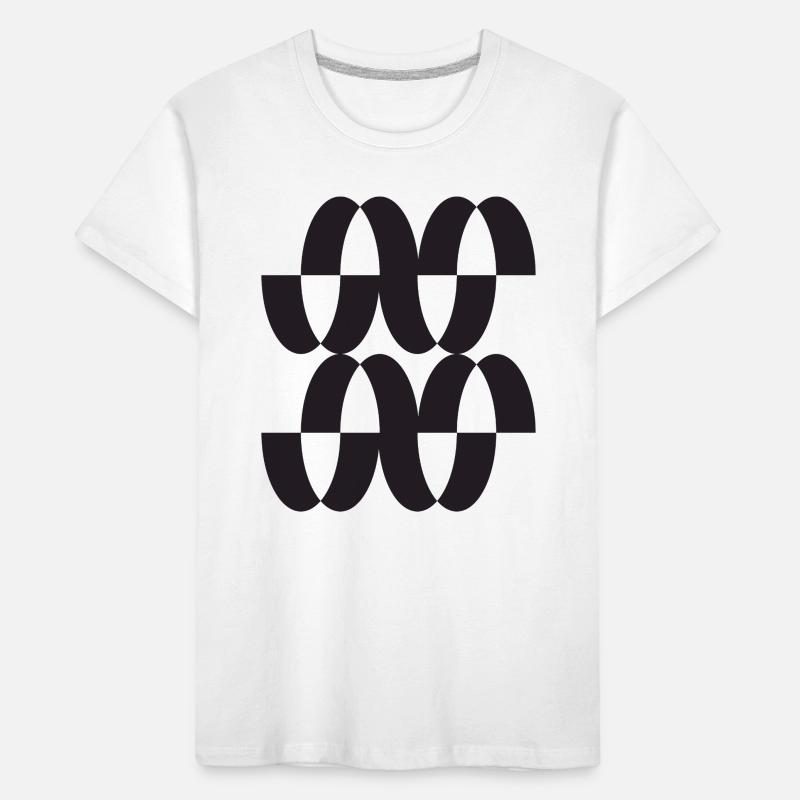 Interwoven Orbit Pattern Kids' Premium Organic T-Shirt