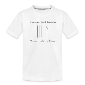 Klassiker für Perspektivwechsel (helle Produkte) - Kinder Premium Bio T-Shirt - Weiß - Vorne