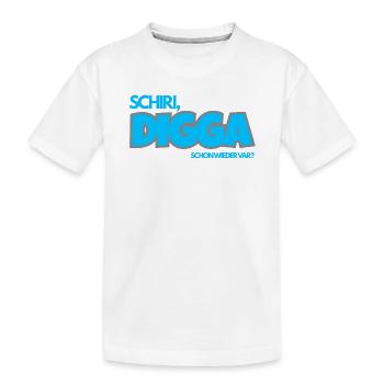 SCHIRI, DIGGA. Schon wieder VAR? - Kinder Premium Bio T-Shirt - Weiß - Vorne