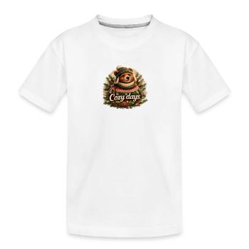 Journées Cosy Avec Ourson - T-shirt bio Premium Enfant - blanc - Devant