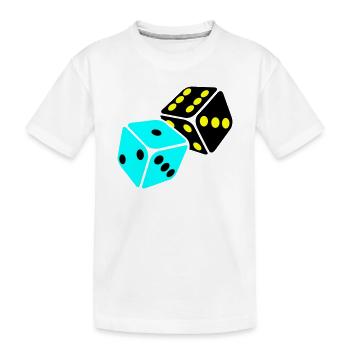 Neon Kubus Speelkamer - Kinderen premium biologisch T-shirt - wit - Voor