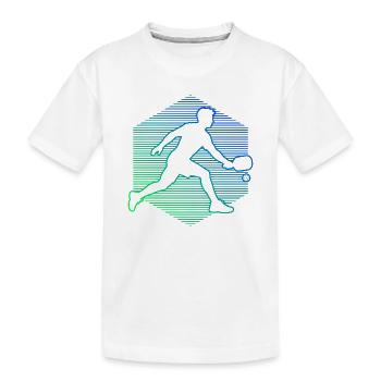 Idée cadeau pour un athlète de pickleball pour l’anniversaire - T-shirt bio Premium Enfant - blanc - Devant