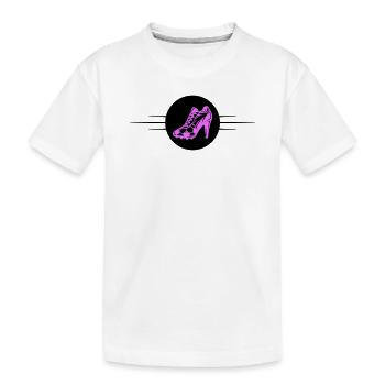 Football féminin Chaussures de football Football - T-shirt bio Premium Enfant - blanc - Devant