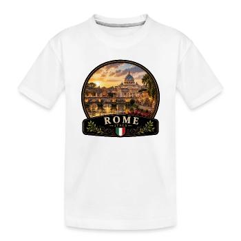 Italien Urlaub Altstadt Mediterran Urlaub Kanal - Kinder Premium Bio T-Shirt - Weiß - Vorne