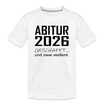 ABITUR - Kinder Premium Bio T-Shirt - Weiß - Vorne