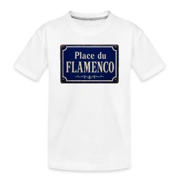 Place du Flamenco - T-shirt bio Premium Enfant - blanc - Devant