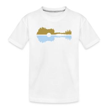 Pastel de guitare - T-shirt bio Premium Enfant - blanc - Devant