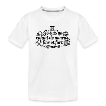 Enfant de mineur  - T-shirt bio Premium Enfant - blanc - Devant