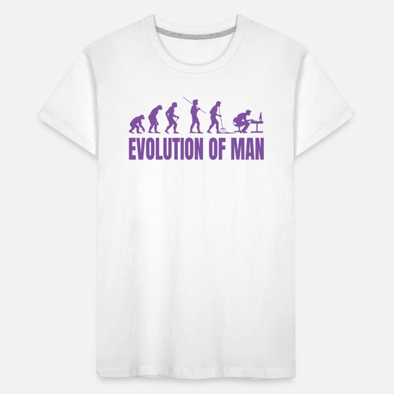 Programmer Computer Freak Evolution Retro Kids' Premium Organic T-Shirt