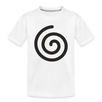 Spirale – Symbol für Leichtigkeit & Entwicklung - Kinder Premium Bio T-Shirt - Weiß - Vorne