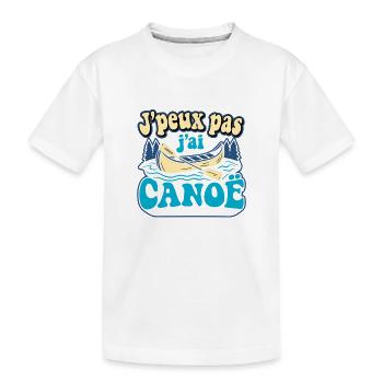 Ich kann nicht, ich habe KANU - Kinder Premium Bio T-Shirt - Weiß - Vorne