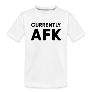 Citation de gamer drôle actuellement AFK - T-shirt bio Premium Enfant - blanc - Devant