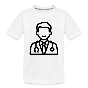 Arzt - Kinder Premium Bio T-Shirt - Weiß - Vorne