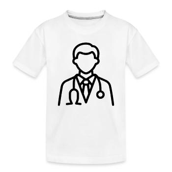 Arzt - Kinder Premium Bio T-Shirt - Weiß - Vorne