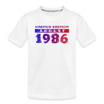 40e anniversaire Édition limitée 08/1986 - T-shirt bio Premium Enfant - blanc - Devant