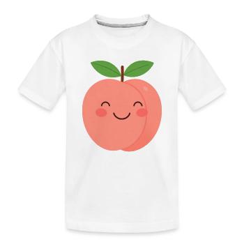 Imprimé pêche joyeux - T-shirt bio Premium Enfant - blanc - Devant