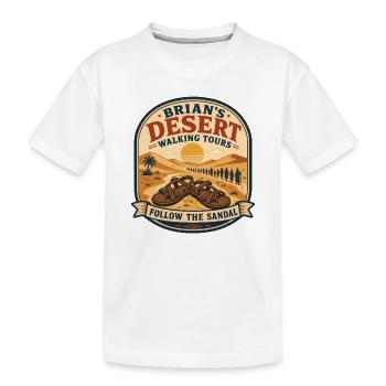 Les visites guidées de randonnée dans le désert de Brian - T-shirt bio Premium Enfant - blanc - Devant
