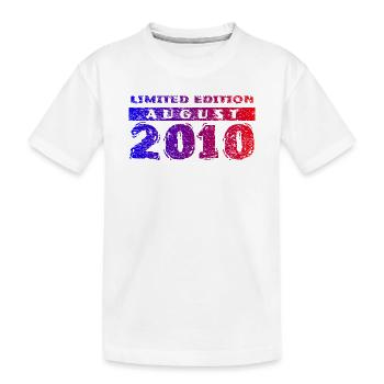 16e anniversaire Édition Limitée 08/2010 - T-shirt bio Premium Enfant - blanc - Devant