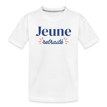 Jeune retraité  - T-shirt bio Premium Enfant - blanc - Devant