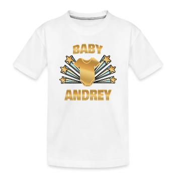 Andrey dans le rôle de Born - T-shirt bio Premium Enfant - blanc - Devant