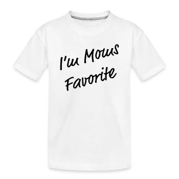 Je suis le T-shirt drôle préféré de maman - T-shirt bio Premium Enfant - blanc - Devant