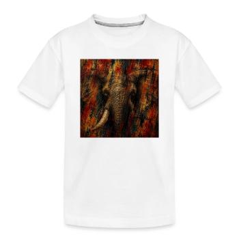 Éléphant  - T-shirt bio Premium Enfant - blanc - Devant