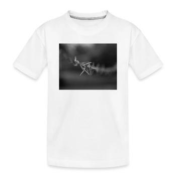 Stacheldraht Monochrom - Kinder Premium Bio T-Shirt - Weiß - Vorne