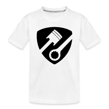 Technicien en mécatronique automobile Piston et outil - T-shirt bio Premium Enfant - blanc - Devant