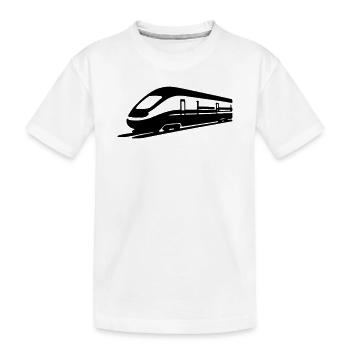 Train - T-shirt bio Premium Enfant - blanc - Devant