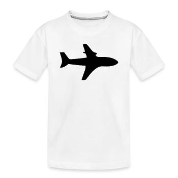 Voyage en avion cadeau de voyage en avion - T-shirt bio Premium Enfant - blanc - Devant