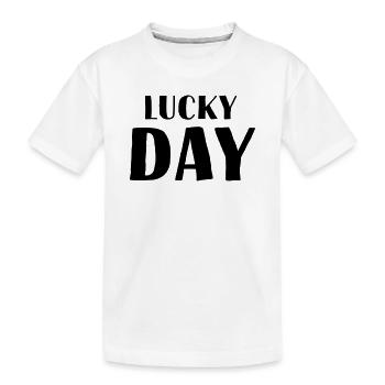 jour de chance - T-shirt bio Premium Enfant - blanc - Devant