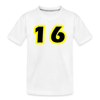 Symbole numérique 16 - T-shirt bio Premium Enfant - blanc - Devant