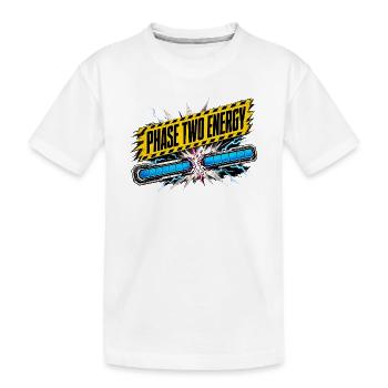 Phase Two Energy Fight HUD Challenge Gamer St - Kids' Premium Organic T-Shirt - white - Front