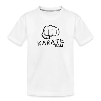 Équipe de karaté - T-shirt bio Premium Enfant - blanc - Devant