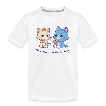 Tom & Jerry Gokko Tom Avec Slogan - T-shirt bio Premium Enfant - blanc - Devant
