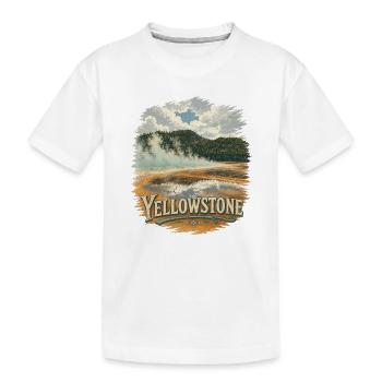 Yellowstone Grand Prismatic Printemps Vintage - T-shirt bio Premium Enfant - blanc - Devant