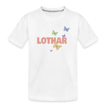 Prénom Lothar - T-shirt bio Premium Enfant - blanc - Devant